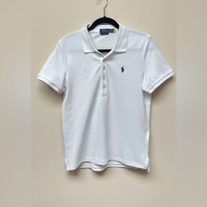 Ralph Lauren White Polo Shirt with Logo